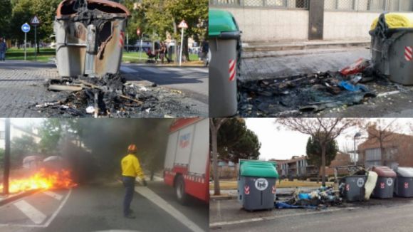 Els Mossos d'Esquadra obren una investigació per l'augment de contenidors cremats a Sant Cugat