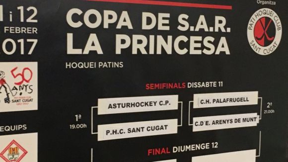 PHC Sant Cugat-Asturhockey i Palafrugell-Arenys, les semifinals de la Copa de la Princesa