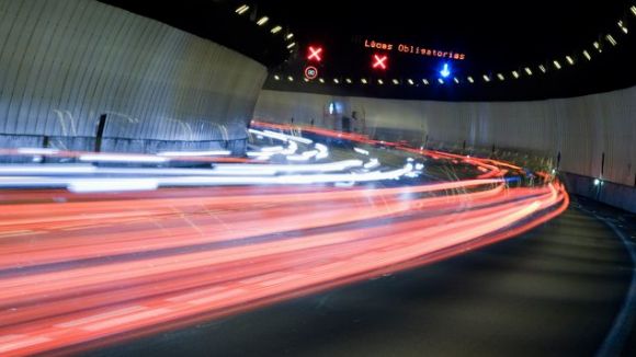 Protecció Civil tanca els Túnels de Vallvidrera per un simulacre d'accident