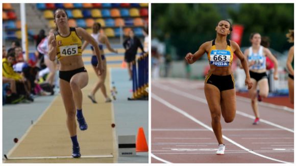 Jaël Bestué i Cora Salas: ambició santcugatenca al Campionat d'Espanya d'Atletisme en Pista Coberta