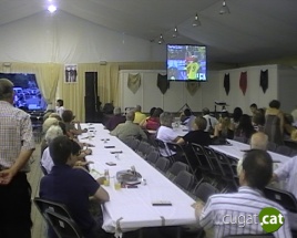 El CPA inaugura la caseta de Festa Major amb futbol, música, menjar i beguda