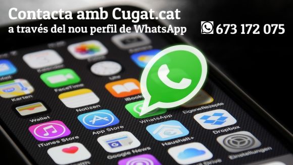 Cugat.cat obre un canal a Whatsapp per facilitar la participació ciutadana al mitjà