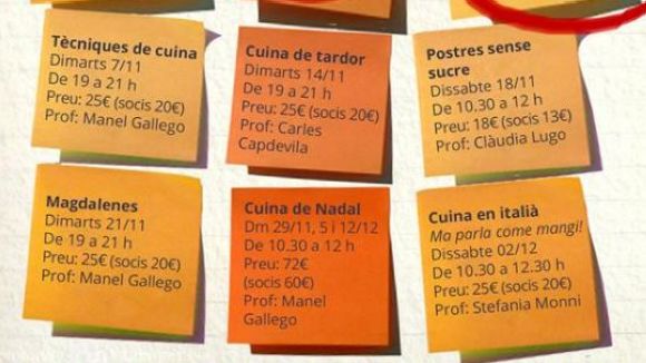 La música i la gastronomia protagonitzen les activitats de novembre a l'Ateneu