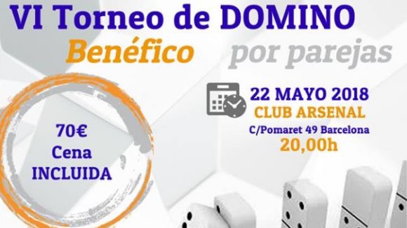 La Fundació Federica Cerdà organitza un torneig de Dòmino el 22 de maig al Club Arsenal