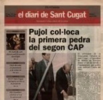 2001: 'Els 4 Cantons' passa a ser 'El diari de Sant Cugat'
