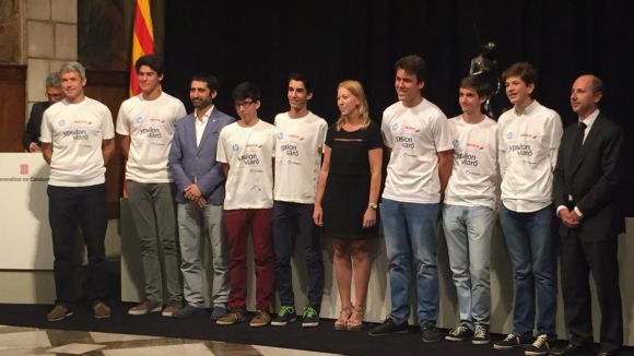 Recepció oficial a l'equip Ypsilon Viaró al Palau de la Generalitat