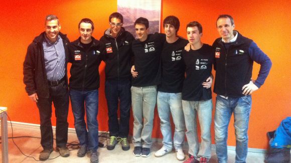 L'equip d'escalada de competició, aposta ferma del Club Muntanyenc