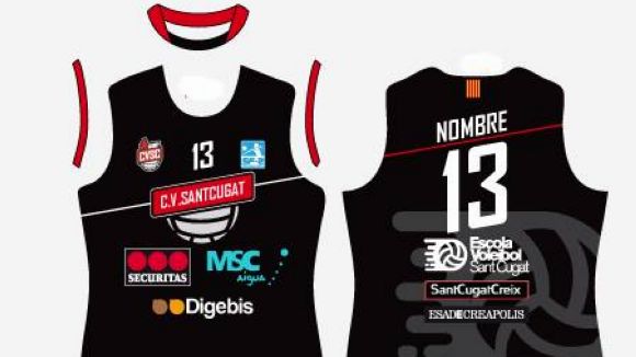 El Club Voleibol Sant Cugat dóna a conèixer l'equipació del curs que ve
