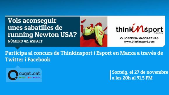 El programa 'Esport en Marxa' i la botiga Thinkinsport sortegen unes sabatilles de running aquest novembre