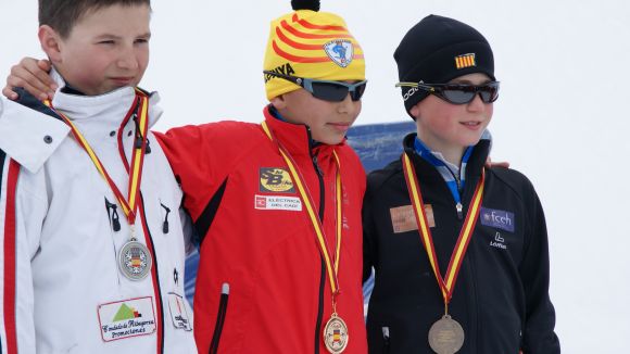 Miquel i Rita Auladell brillen amb llum pròpia a l'Estatal infantil d'esquí de fons