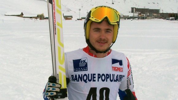 Pol Carreras disputa la prova de la Copa d'Europa a Soldeu i La Molina