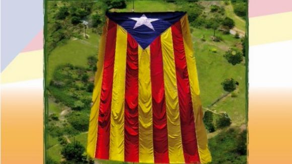 L'ANC vol desplegar avui l'estelada més gran del món al Turó de Can Mates en un temps rècord