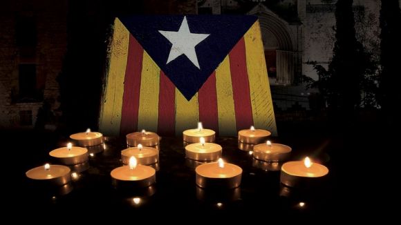 Les entitats sobiranistes il·luminaran aquest dissabte una estelada en suport a Mas, Ortega i Rigau pel 6F