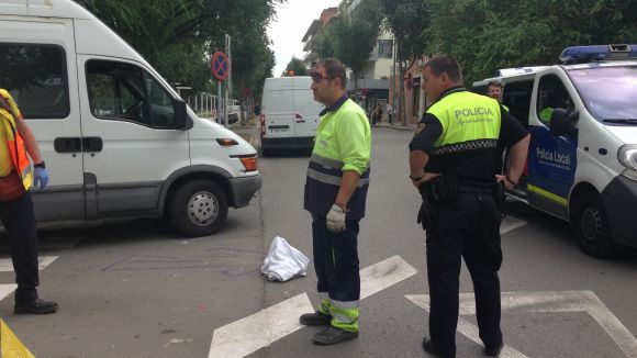Alt: Una ferida greu en un atropellament al carrer de Puig i Cadafalch