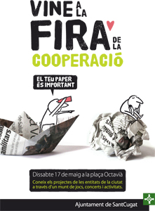 Raül Arqueros i Karamalà tancaran la festa 'Mou-te i coopera'