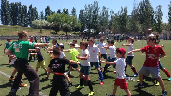 La Festa de la Infància de la Penya Blaugrana Sant Cugat aplega prop de 500 nens i nenes a Can Magí