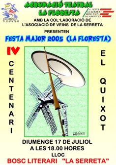 Més de 200 persones assisteixen a l'escenificació del Quixot de la Festa Major de la Floresta