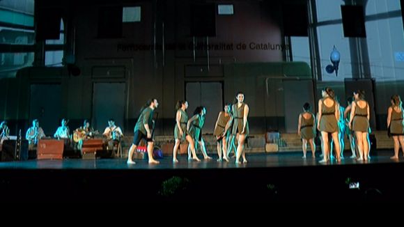 FentVia commemora el centenari de l'arribada del tren a Sant Cugat amb un espectacle de dansa, música i imatges