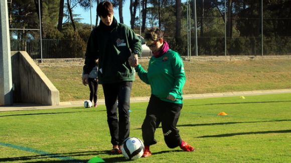 El primer equip femení de futbol adaptat s'entrenarà mensualment al CAR Sant Cugat