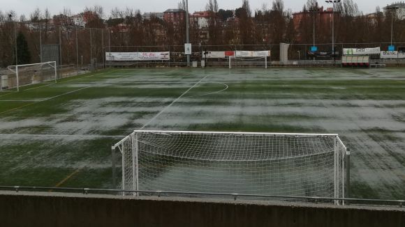 L'enfrontament entre el Sant Cugat FC i el Vic s'ajorna per culpa de la forta pluja