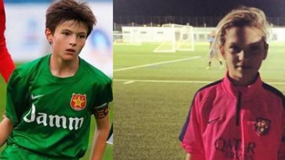 Els futbolistes santcugatencs Esther Laborde i Arnau Casas fitxen pel Barça