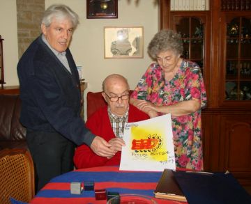 Félez reconeix la trajectòria del primer president de la Penya Blaugrana, Josep Mª Casas