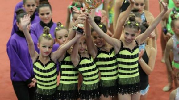 El Muntanyenc torna amb sis podis de la final de la Copa Catalana de rítmica