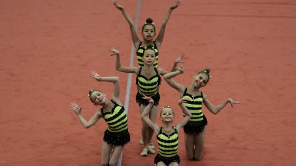 El Muntanyenc aconsegueix sis podis a la Copa Catalana de rítmica