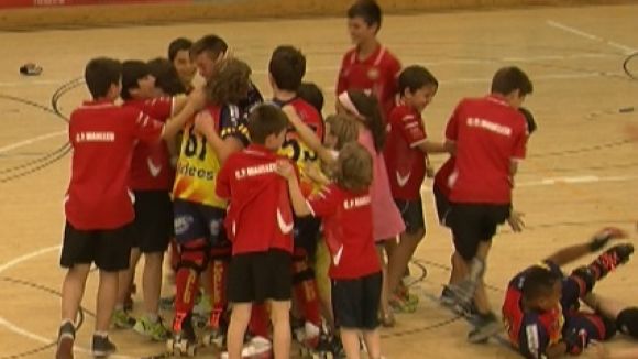 El CP Manlleu A s'emporta el Campionat de Barcelona d'hoquei patins benjamí