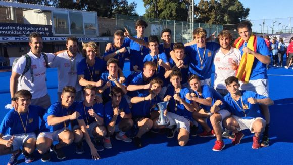 Guillem Muñoz, Oriol Serrahima i Pablo Luna guanyen l'Estatal sub 18 amb Catalunya d'hoquei herba