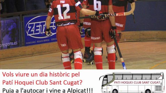 El PHC Sant Cugat organitza una expedició en autocar per anar a animar l'equip a Alpicat