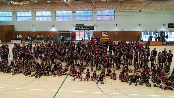 El Patí Hoquei homenatja el fundador del club, Justo Muriel, a la presentació dels equips