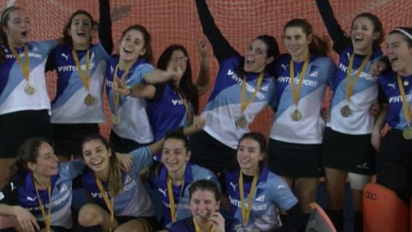 El femení del Junior es proclama campió de Catalunya d'hoquei sala per quarta vegada en cinc anys
