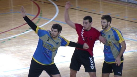 L'Handbol Sant Cugat, a un pas de certificar la permanència després de la victòria a Sant Quirze