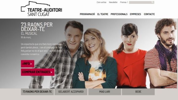 Fortuny respon a Ciutadans que la versió trilingüe de la web del Teatre-Auditori ja estava prevista
