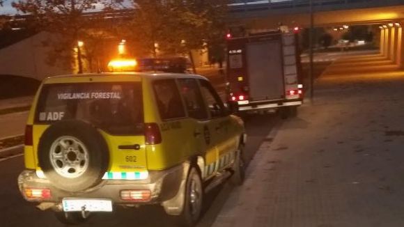 Els Bombers sufoquen dos petits incendis al Parc Central i a Volpelleres
