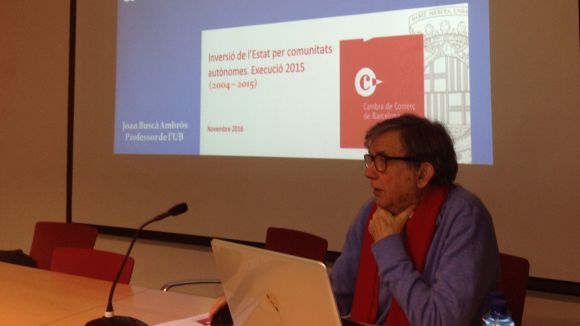 Joan Buscà critica el dèficit en inversions a Catalunya en una xerrada del PDeCAT