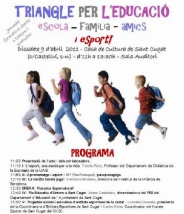 Escola, família i amics, units per l'esport i l'educació