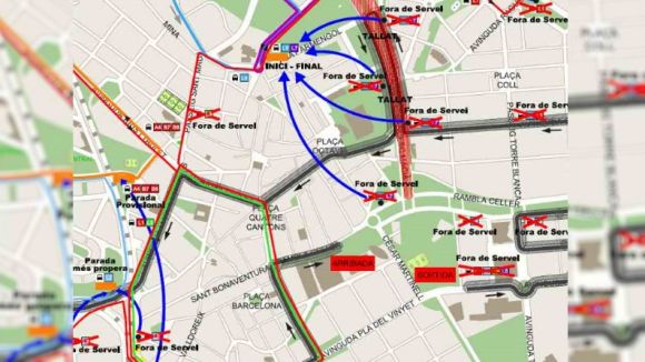 La Sant Silvestre causarà restriccions de trànsit aquesta tarda al centre de la ciutat