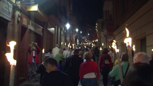 La Marxa de Torxes prologa avui els actes de l'Onze de Setembre a Sant Cugat