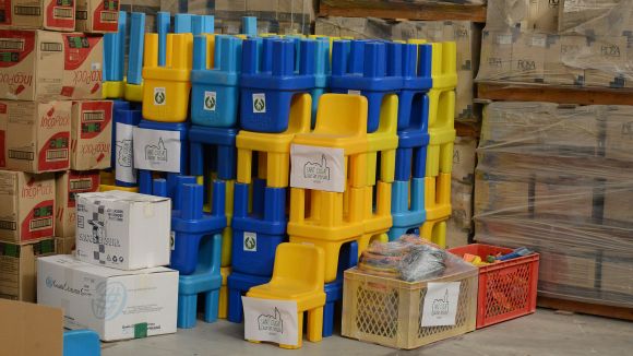 Les escoles de Sant Cugat contribueixen a la creació d'una escola al camp de refugiats de Diavata