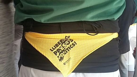 Els Gausacs portaran el mocador casteller solidari per reclamar la llibertat dels 'presos polítics'