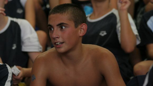 Bernat Padilla, vuitè al català infantil de natació als 200 metres lliures