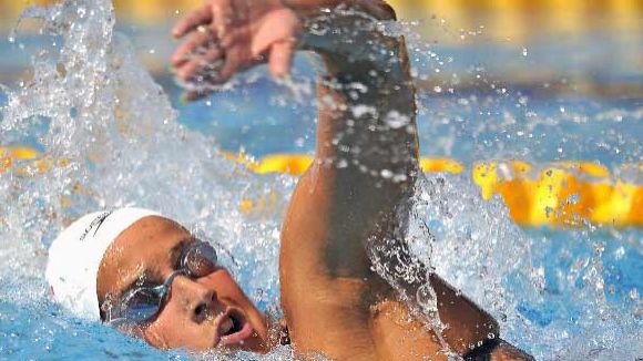 Erika Villaécija disputa els 800 lliures al 6è Open de natació de París