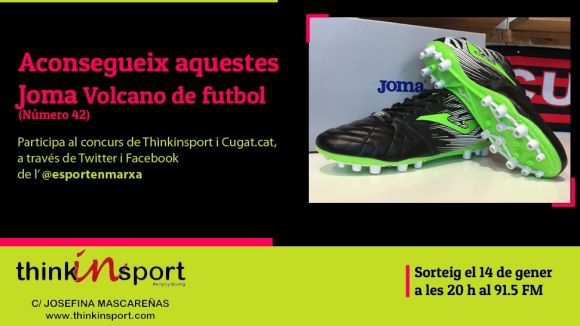 Thinkinsport i 'Esport en Marxa' sortegen unes botes de futbol Joma aquest desembre