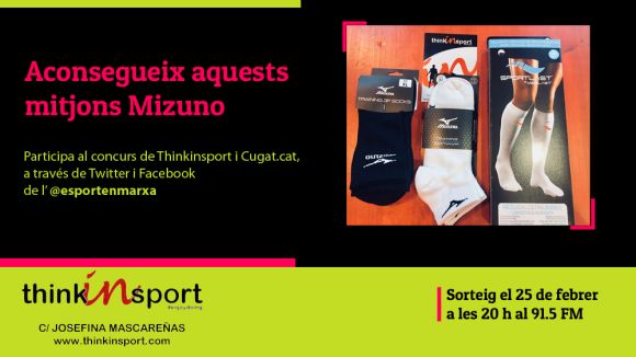 Thinkinsport i 'Esport en Marxa' sortegen uns mitjons Mizuno aquest mes