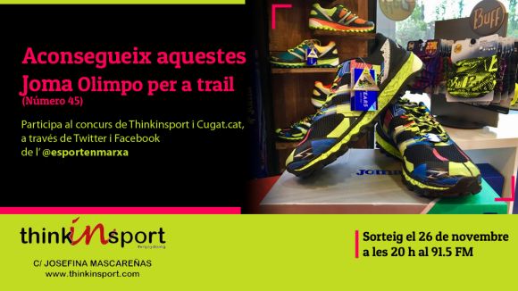 Thinkinsport i 'Esport en Marxa' sortegen aquest mes unes sabatilles de trail Joma