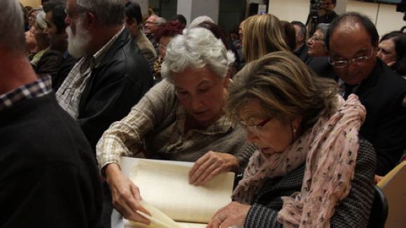 La Generalitat lliura una nova remesa dels 'papers de Salamanca' als propietaris