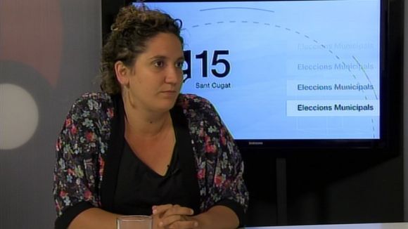 La santcugatenca Núria Gibert i Quim Arrufat, portaveus del secretariat nacional de la CUP