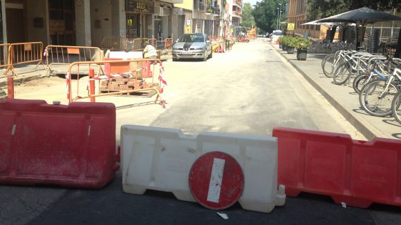 Les obres a la ciutat durant l'estiu, gairebé enllestides